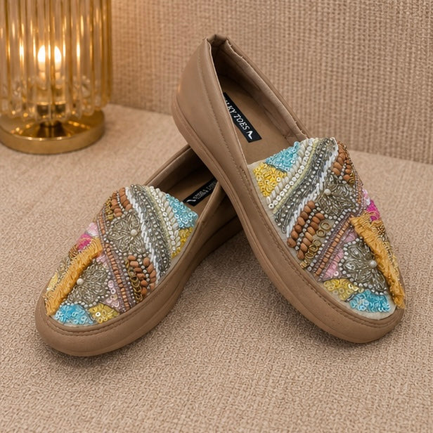 Multi-handwork espadrilles
