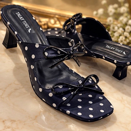 Polagart Polka dot kitten heels