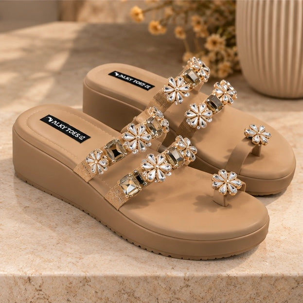 Elara Crystal Toe-Ring Wedges