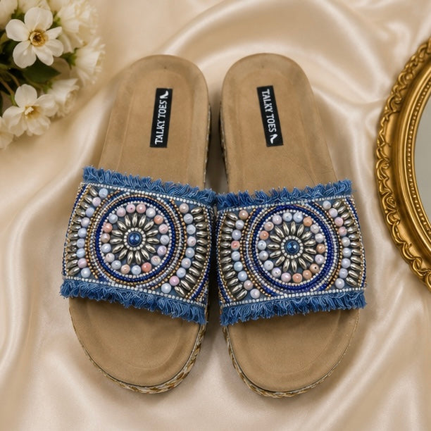 Denimo- comfy wedges