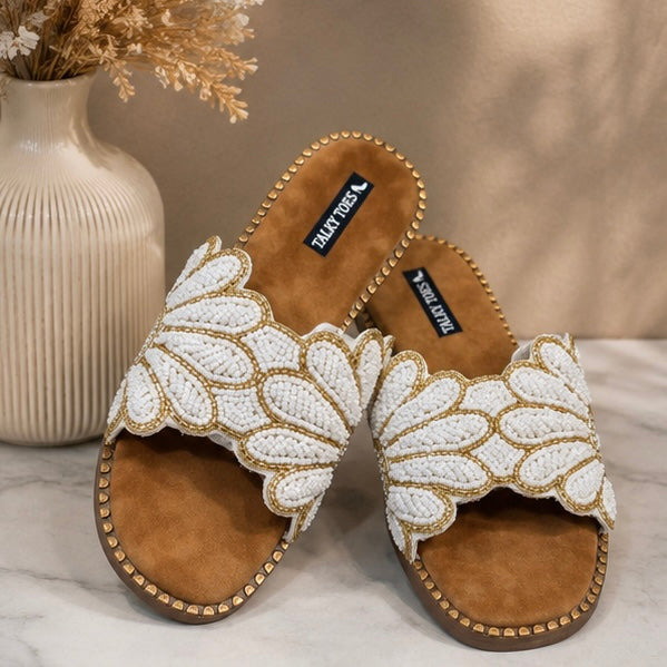 Celeste roselle Pearl Flats
