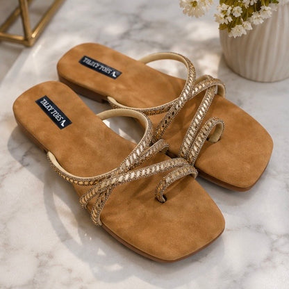 Zivera Embellished Comfort Flats
