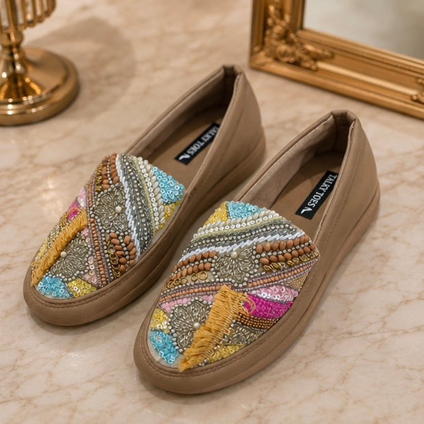 Multi-handwork espadrilles
