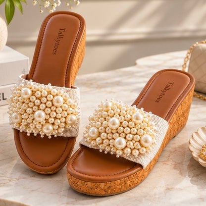 Pearl Luxe Wedges