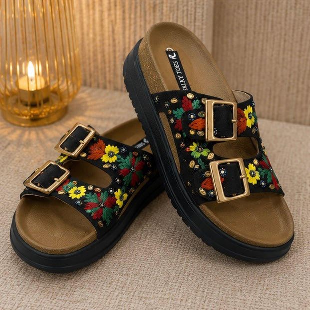 Db buckle low wedges flats