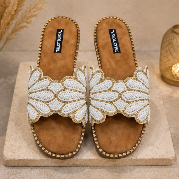 Celeste roselle Pearl Flats