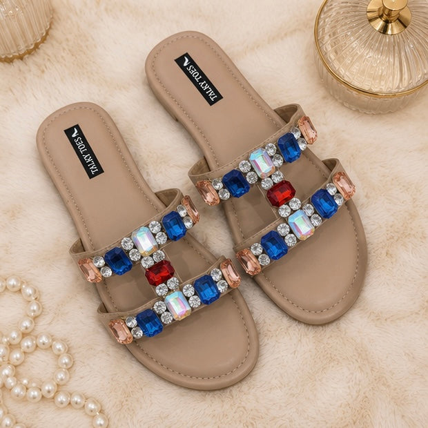 Embellished H multi flats