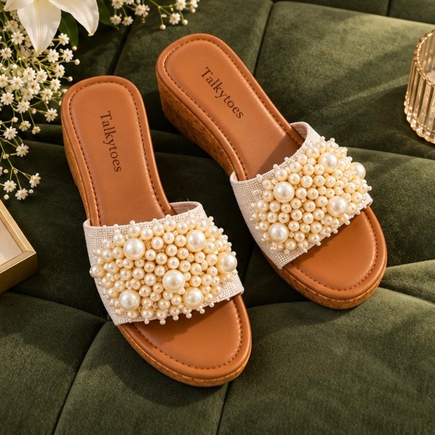 Pearl Luxe Wedges