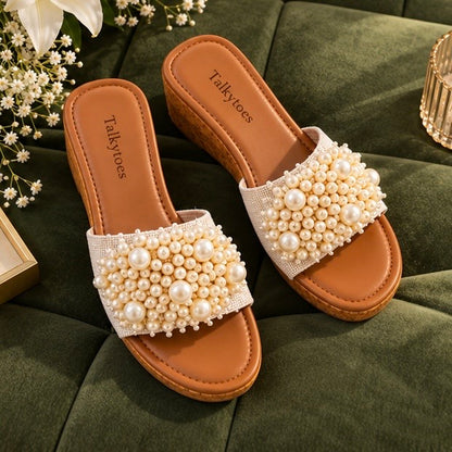 Pearl Luxe Wedges