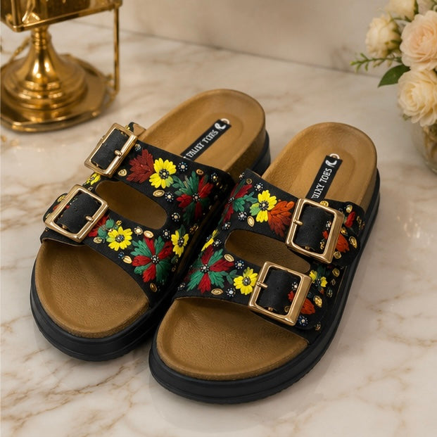 Db buckle low wedges flats