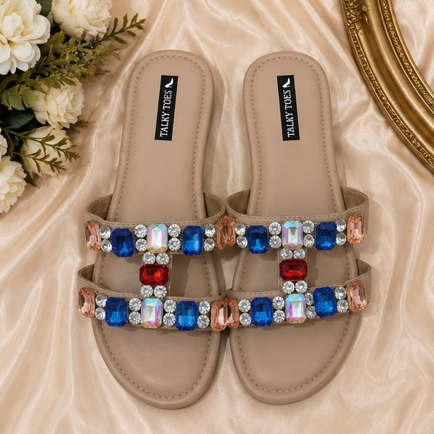Embellished H multi flats