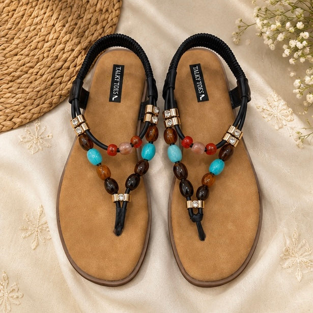 Designer stone sandals | flats