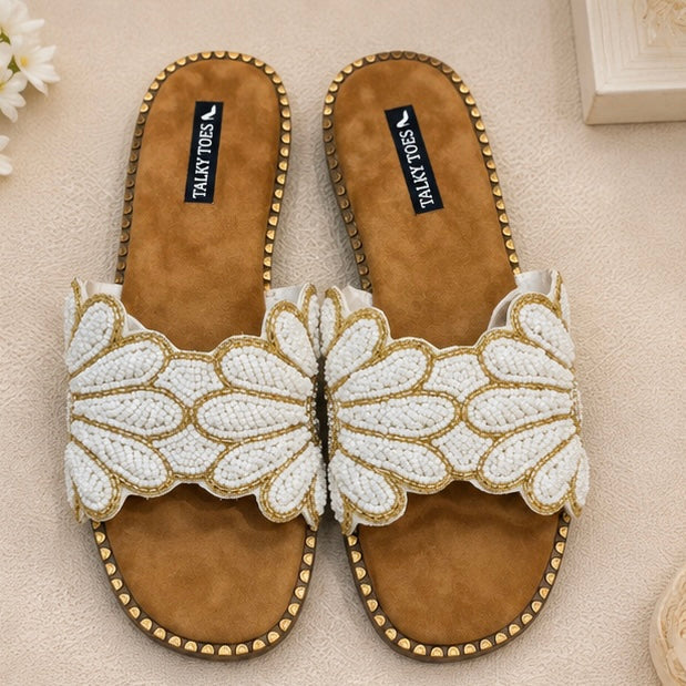 Celeste roselle Pearl Flats