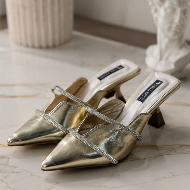 Ponted GLD fl heels