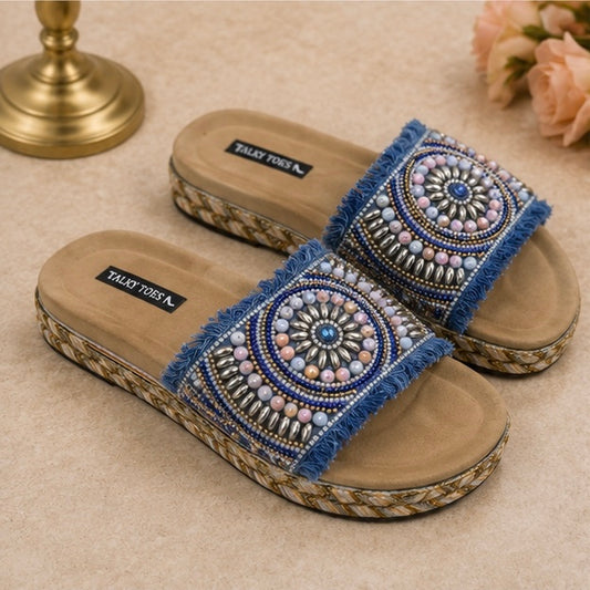 Denim Comfy Wedges