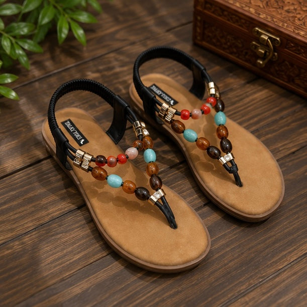 Designer stone sandals | flats