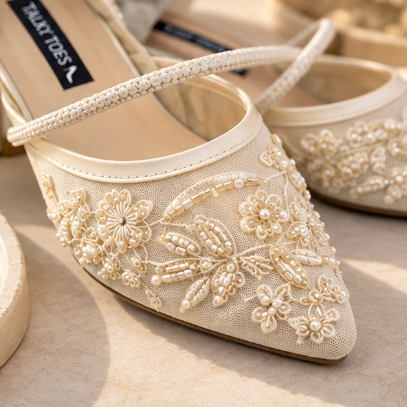 Sequin Detail Heels — Signature