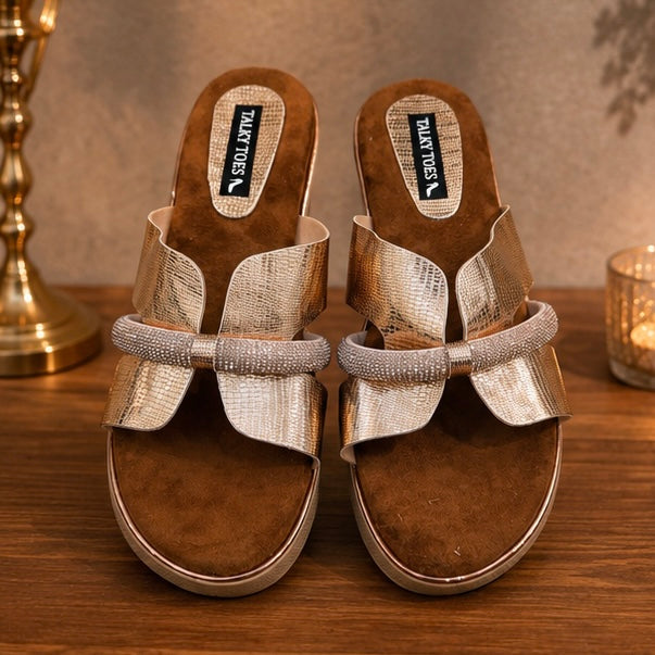 Seraphina gold wedges