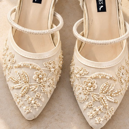 Sequin Detail Heels — Signature