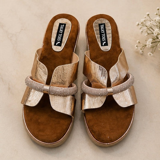 Seraphina gold wedges