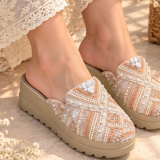 Handwork Comfort Mules — Signature